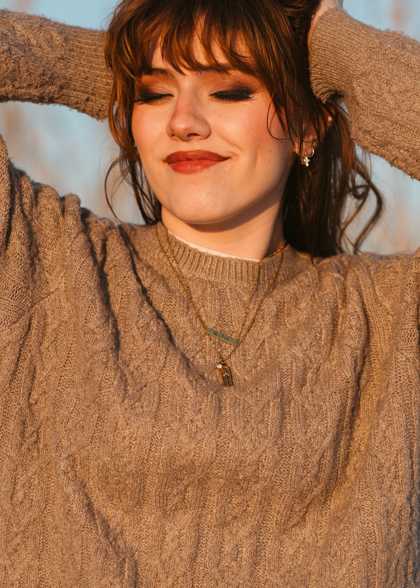 “Be Still” - Hand-Stamped Necklace