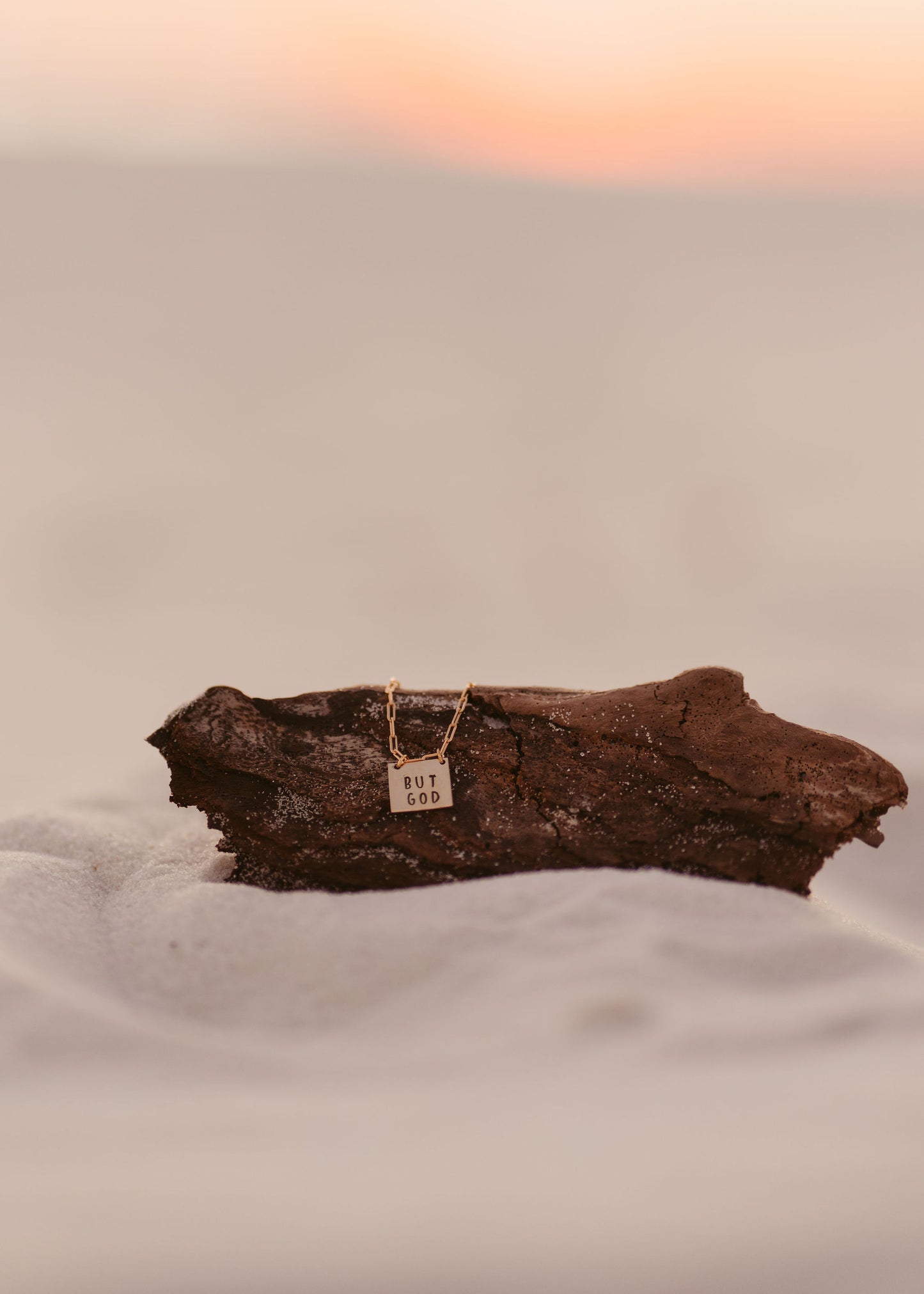 "But God" - Hand-stamped Necklace