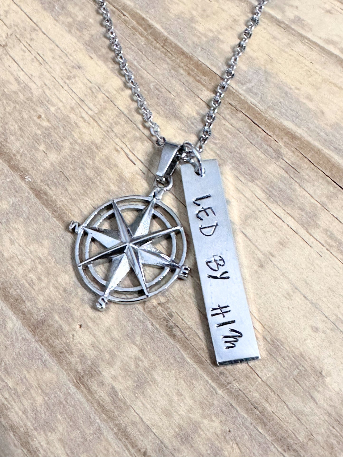 Led by Him – Compass Necklace