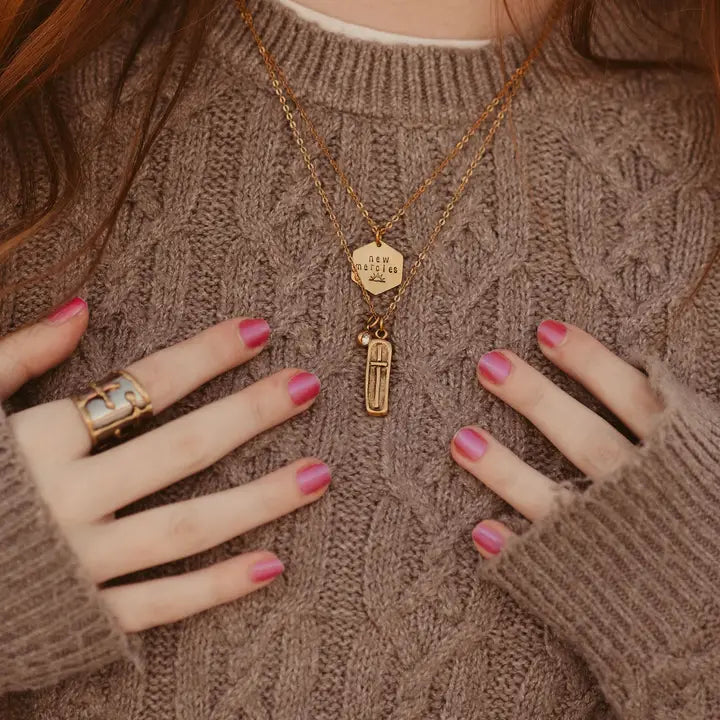 "New Mercies" - Hand-Stamped Necklace