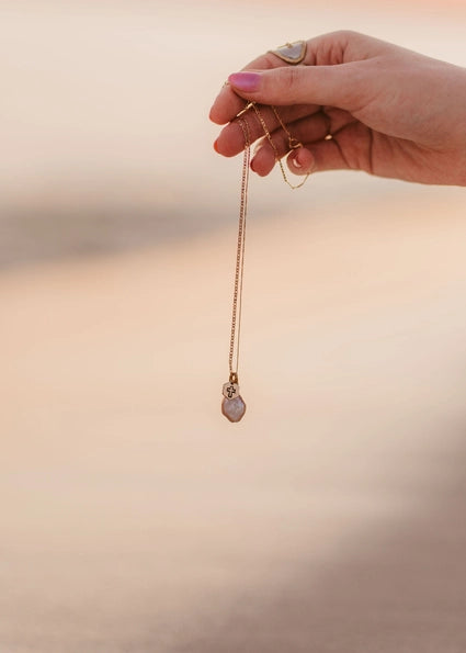 Pearl & Cross Necklace | "The Priceless Pearl"