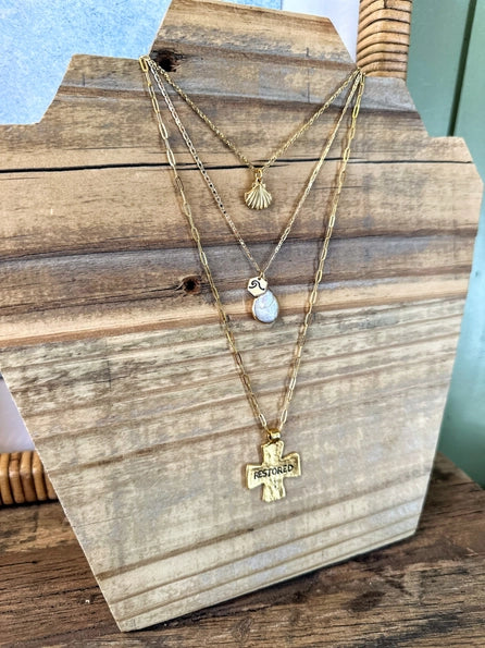 Pearl & Cross Necklace | "The Priceless Pearl"