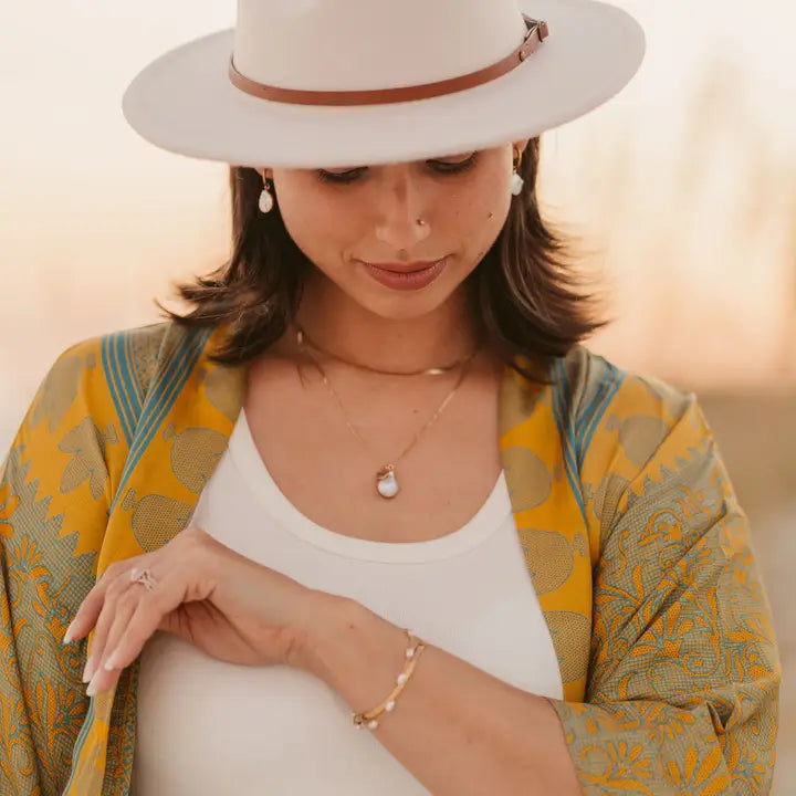 Pearl & Cross Necklace | "The Priceless Pearl"