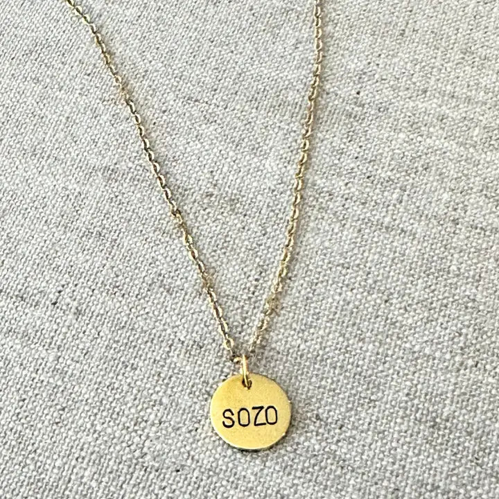 "Sozo" - Hand-Stamped Necklace